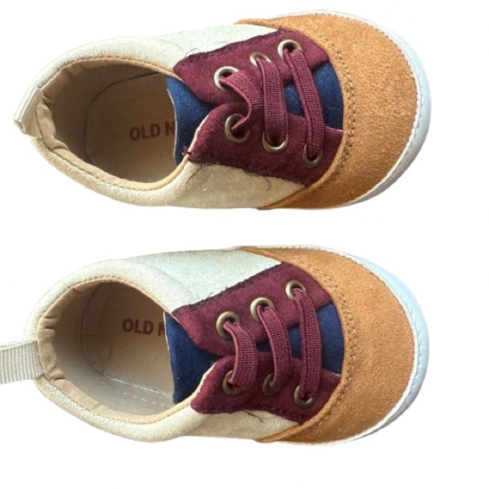 Old Navy Tan and Blue Sneakers Casual Sporty Style